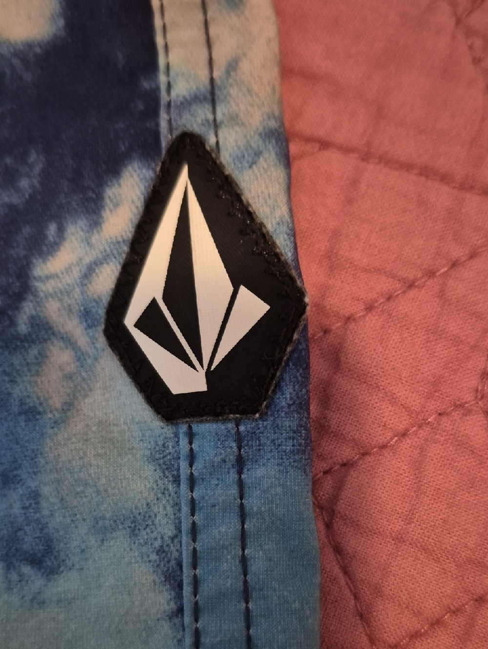 Volcom Boys Blue Tie-Dye Athletic Boardshorts - Picture 3 of 4